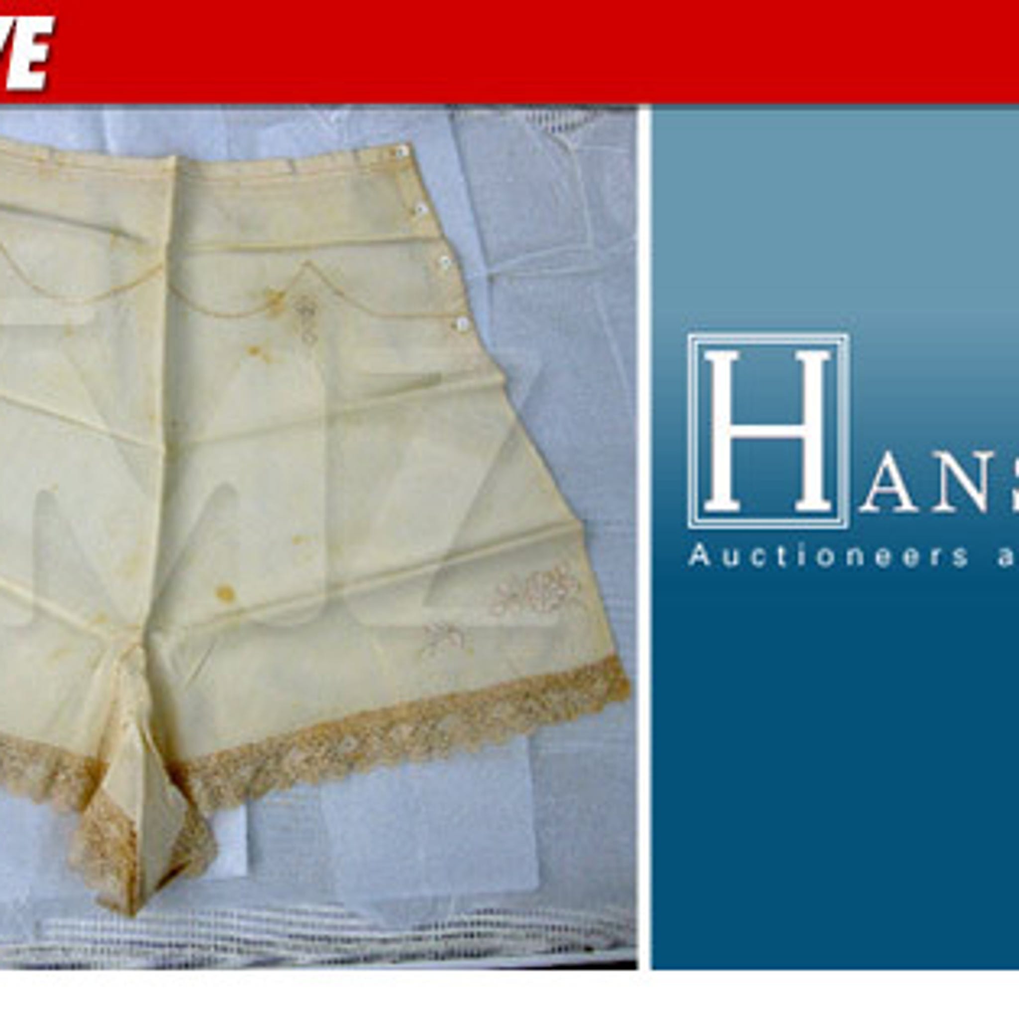 British Auctioneer -- We Want the Queen's Panties!