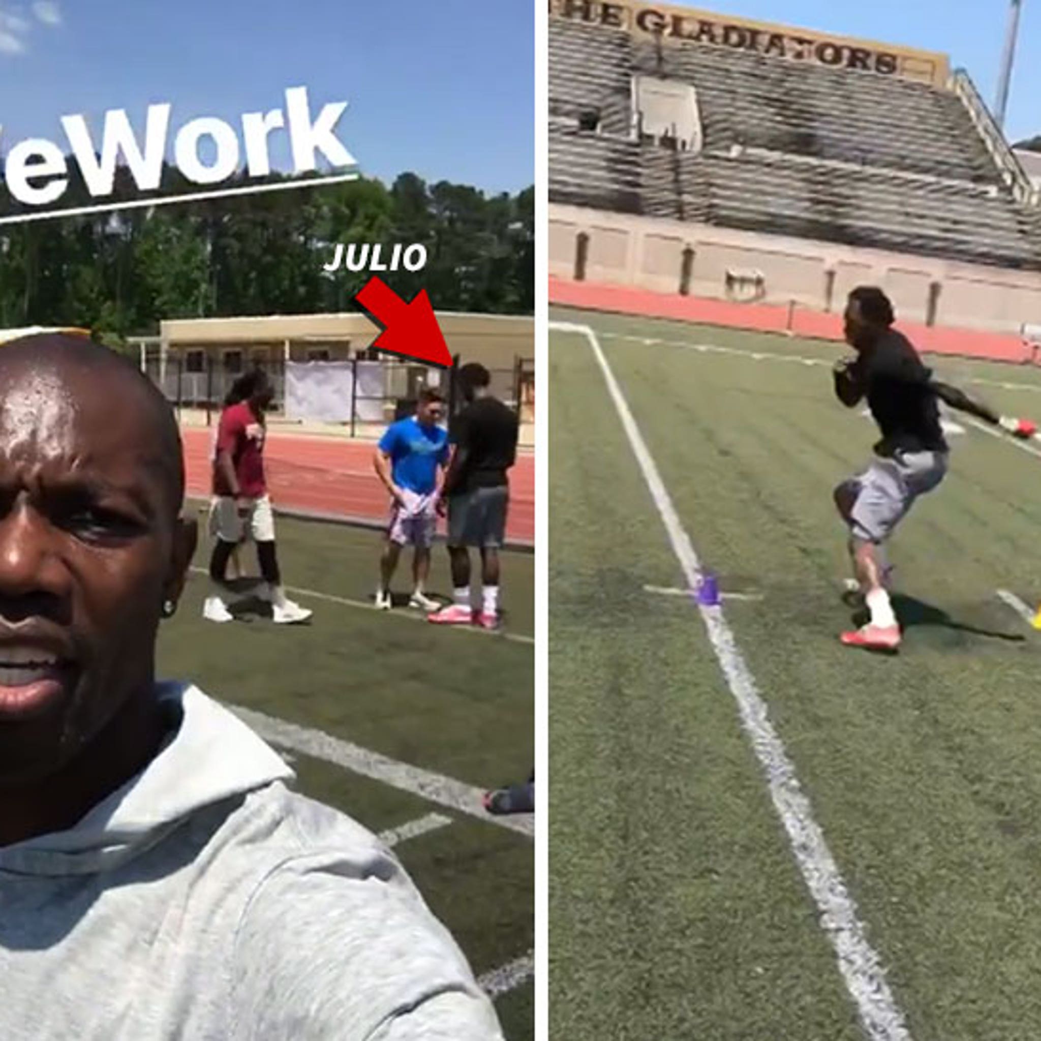 Terrell Owens on a Wide Receiver's Workout