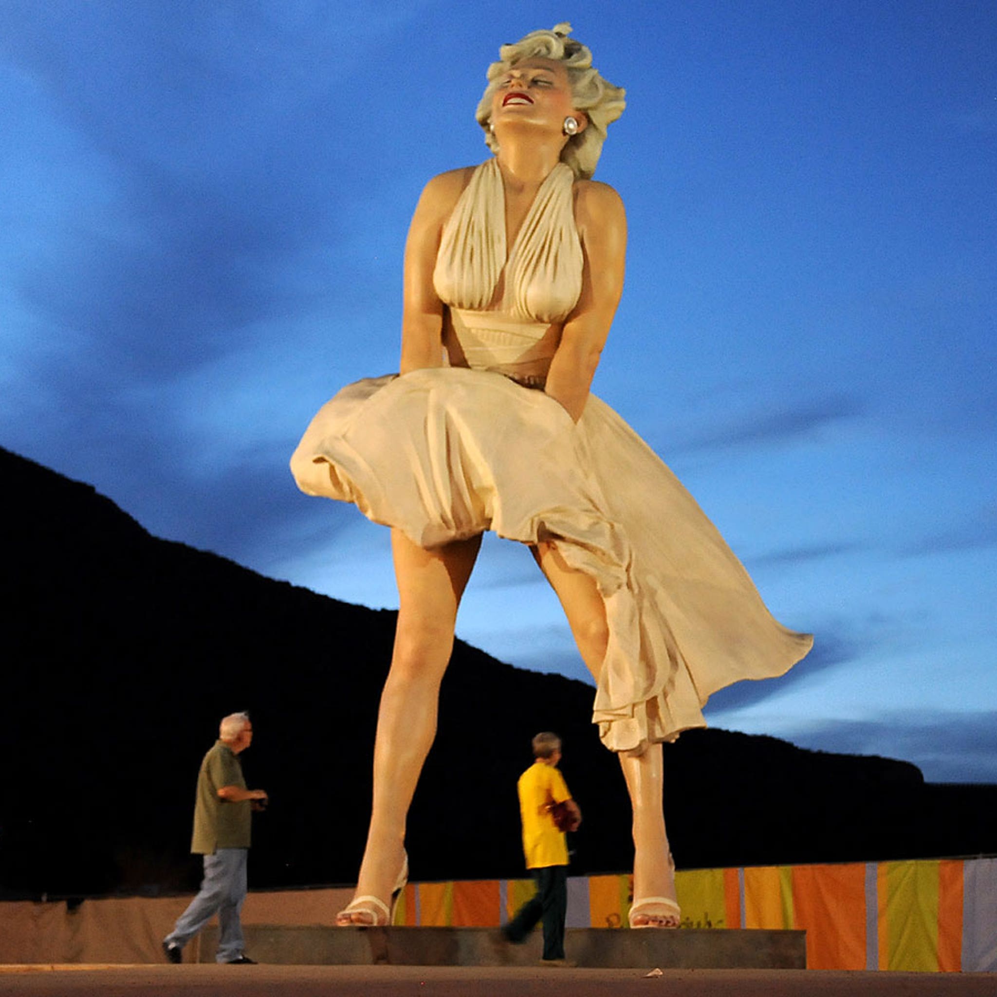 The Charred Remains of the Palm Springs' Playground where Marilyn Monroe  was Discovered