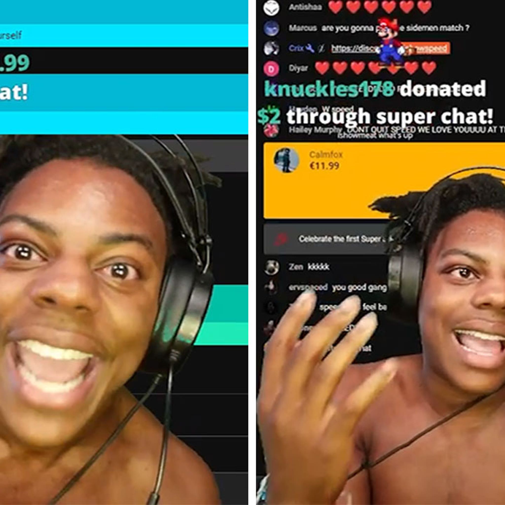 IShowSpeed mocked by KSI and called 'IShowMeat' after  wardrobe  malfunction ahead of Sidemen Charity Match