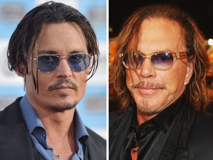 Johnny Depp and Mickey Rourke