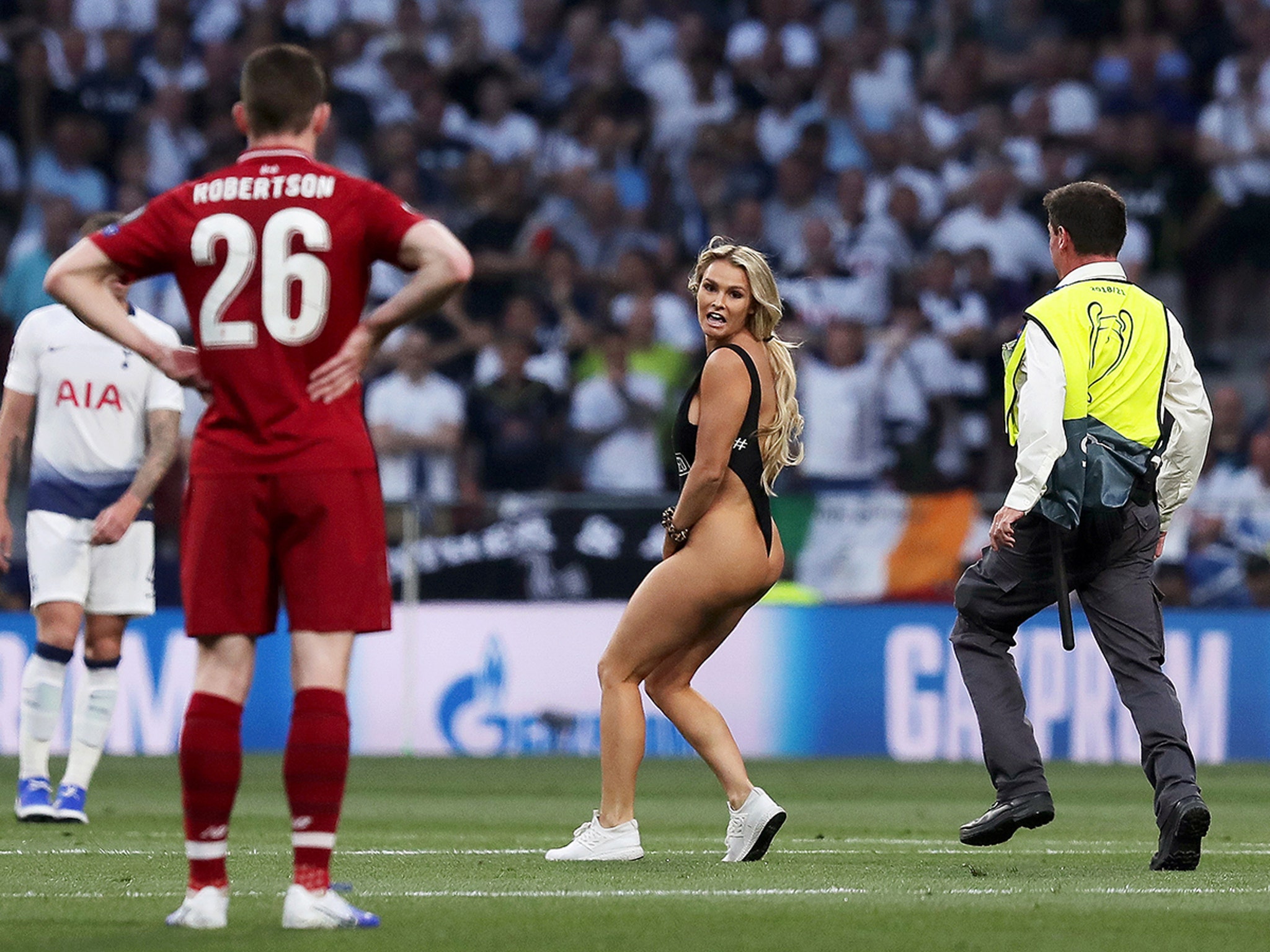 2048px x 1536px - Champions League Streaker Plugs Russian Porn Site in Cheeky One-Piece