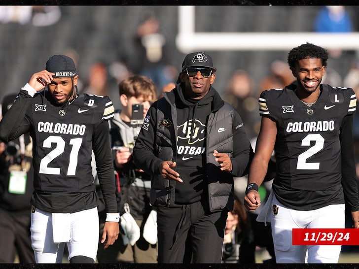 Deion Sanders and Shilo Sanders and Shedeur Sanders colorado buffaloes