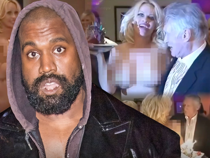 kanye west and hugh hefner pamela anderson