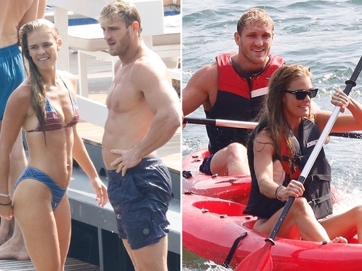 Logan Paul, Nina Agdal Canoe In Tiny Bathing Suits Days Before Wedding