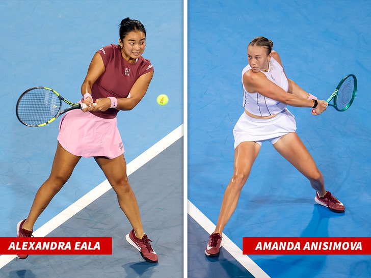 Alexandra Eala and Amanda Anisimova getty 1