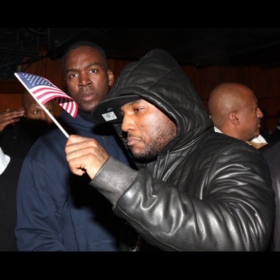Young Jeezy holds his flag!