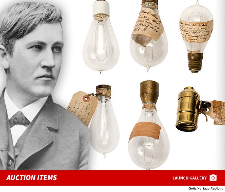 Thomas Edison Auction Items