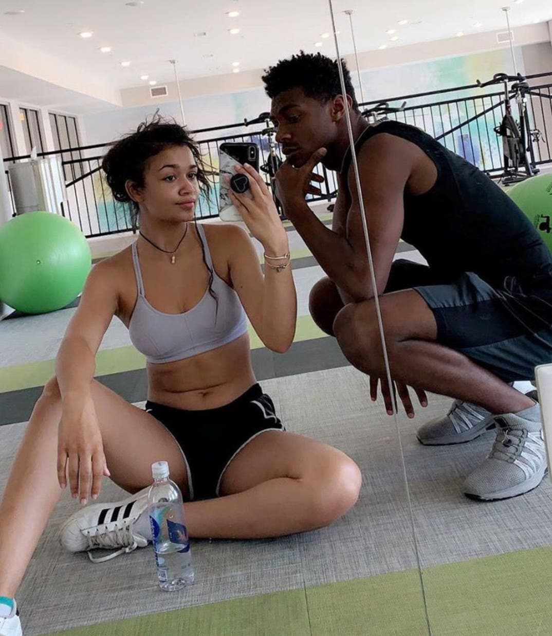 Madison Bailey and Jonathan Daviss