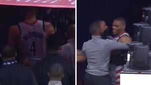 Russell Westbrook Incensed After Fan Dumps Popcorn On Him, LeBron James Outraged