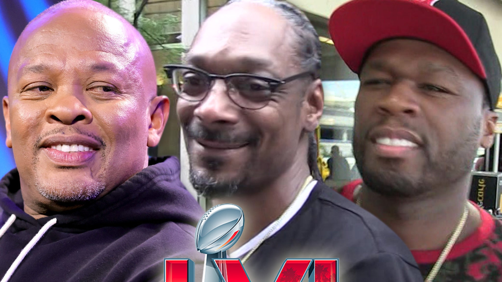 50 Cent Joins Snoop Dogg & Dr. Dre for Super Bowl Halftime Show