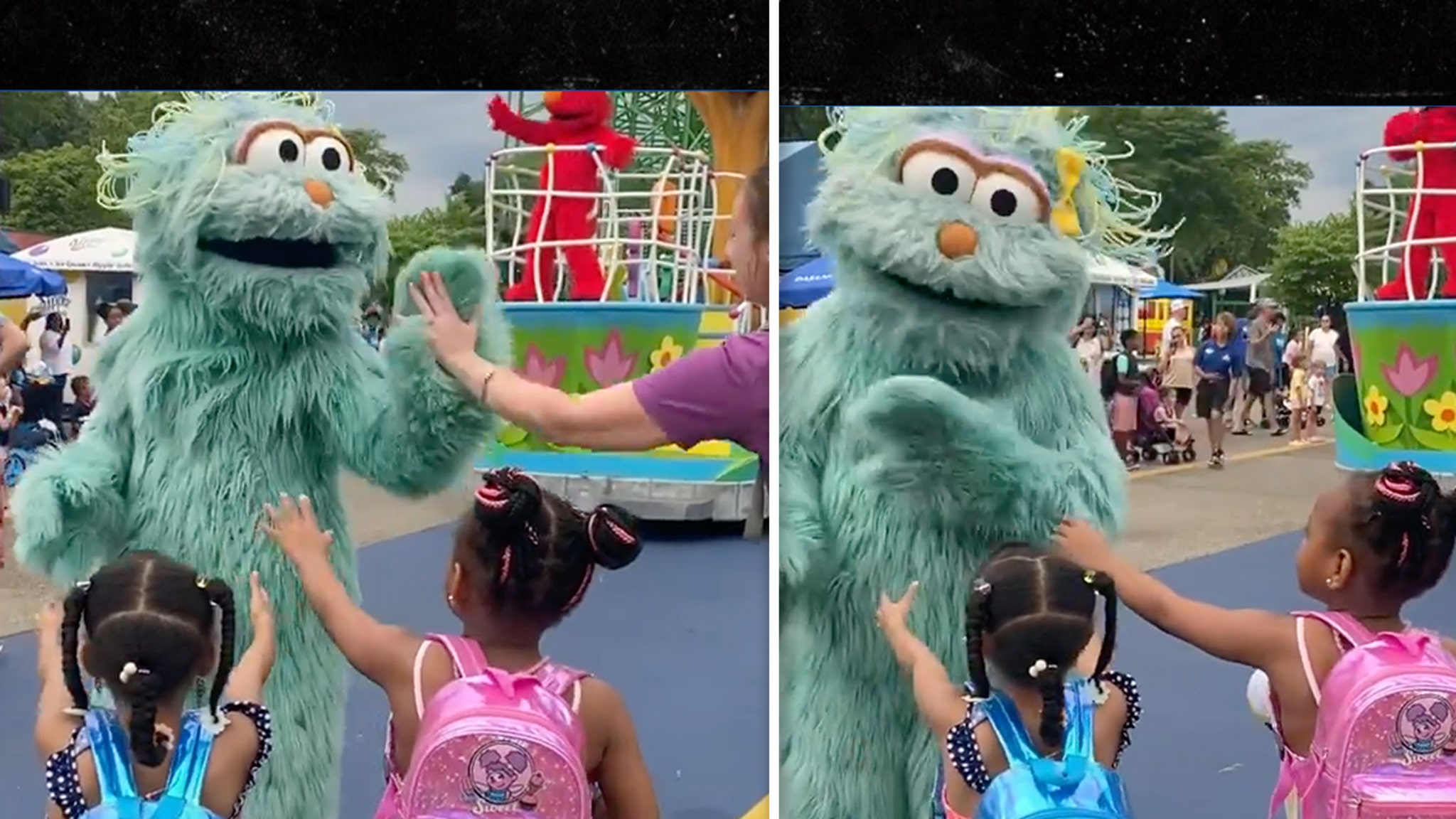 Black Child Isolating with Grandmother After Being Traumatized at Sesame Place