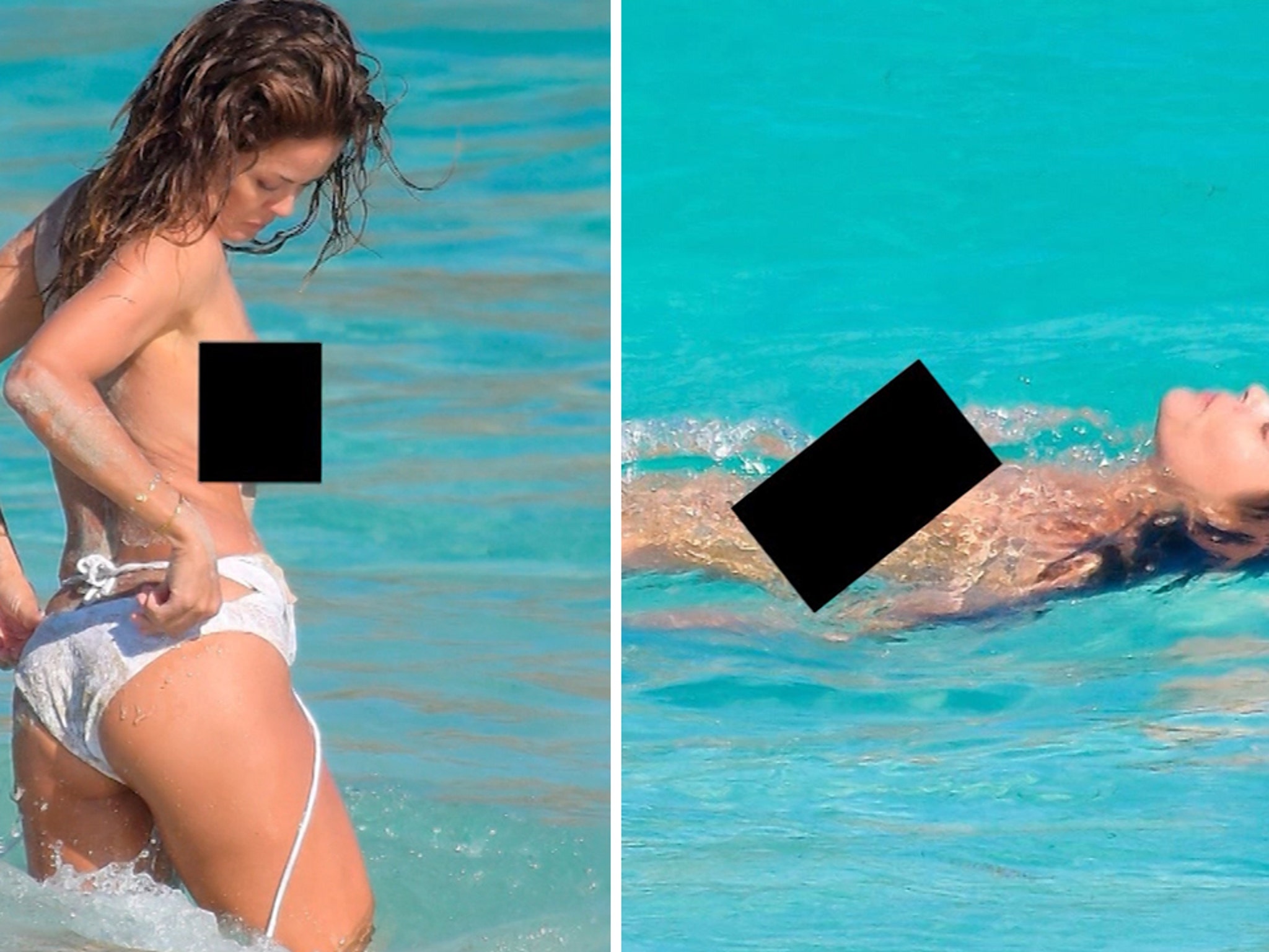 Brooke Burke: Topless In St. Barts