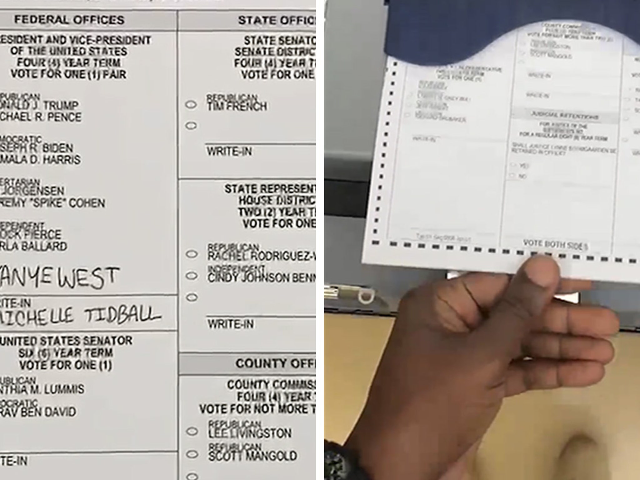 Kanye West Votes For Himself in 2020 Presidential Election Kanye West Votes For Himself in 2020 Presidential Election