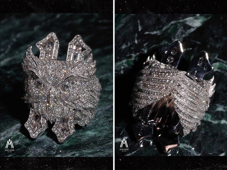 Drake's Iced Out Owl Ring