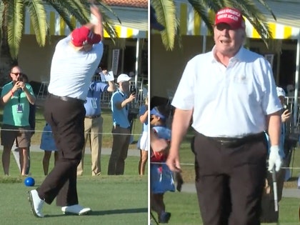 donald trump golfing twitter 2