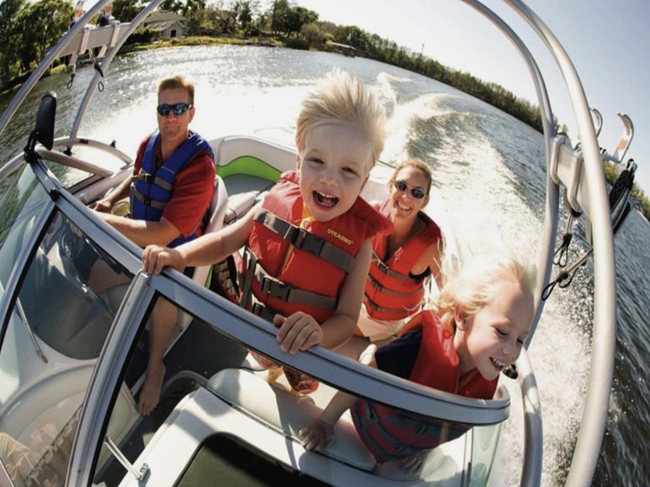 kids on a boat