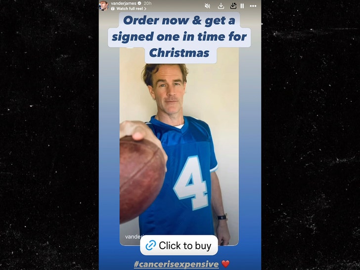 james van der beek varsity blues cancer treatment merch