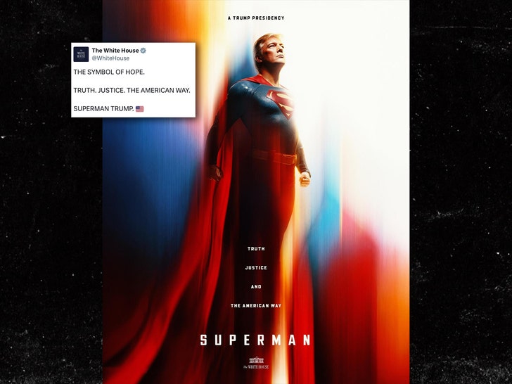 Donald Trump como la Casa Blanca de Superman x 1