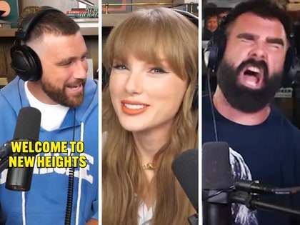 Taylor Swift, Travis Kelce, Jason Kelce