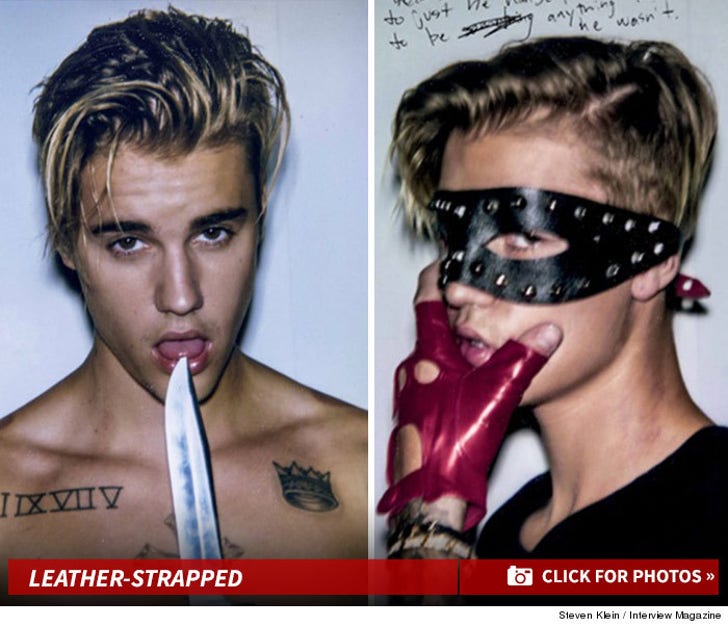 Justin Bieber's S&M Styled Shoot in Interview Magazine
