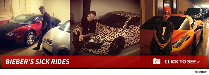 Justin Bieber's Cool Cars