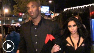 Kobe Bryant -- Comes Out of Hiding for New Year's Eve With Vanessa