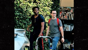 Chadwick Boseman & Joseph Gordon-Levitt Grab Superhero Lunch in L.A.