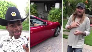 Lil Nas X Postmates 'Old Town Road' Partner Billy Ray Cyrus a Maserati