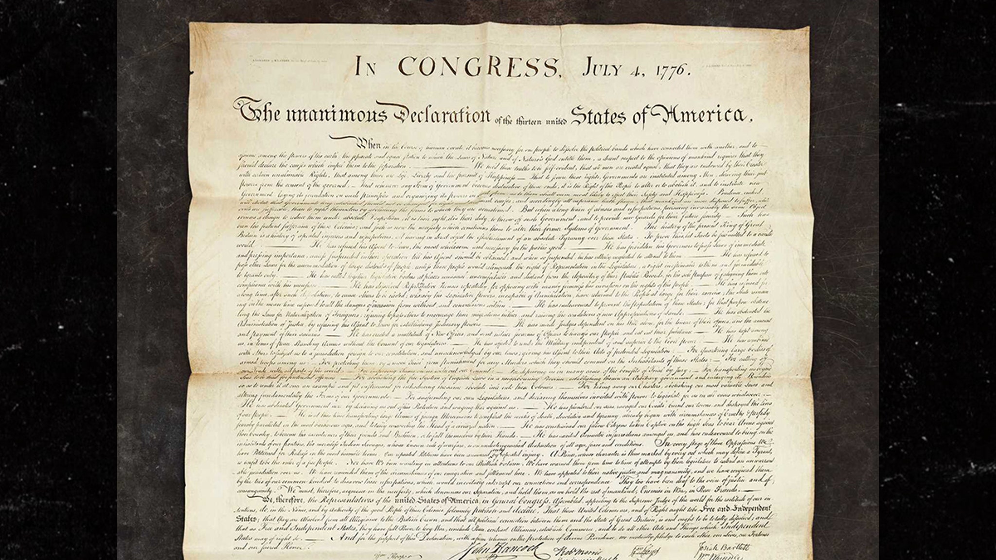 Declaration Of Independence Copy Found In Attic Sells For 4 42 Million