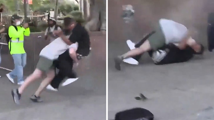 L.A. Cops Arrest Two Men After ICE Protest Body-Slam Video Goes Viral L.A. Cops Arrest Two Men After ICE Protest Body-Slam Video Goes Viral