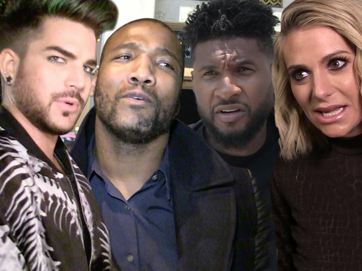 0822 adam lambert usher and dorit kemsley Shaun Phillips