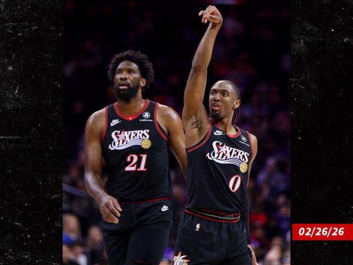 Joel Embiid, Tyrese Maxey getty