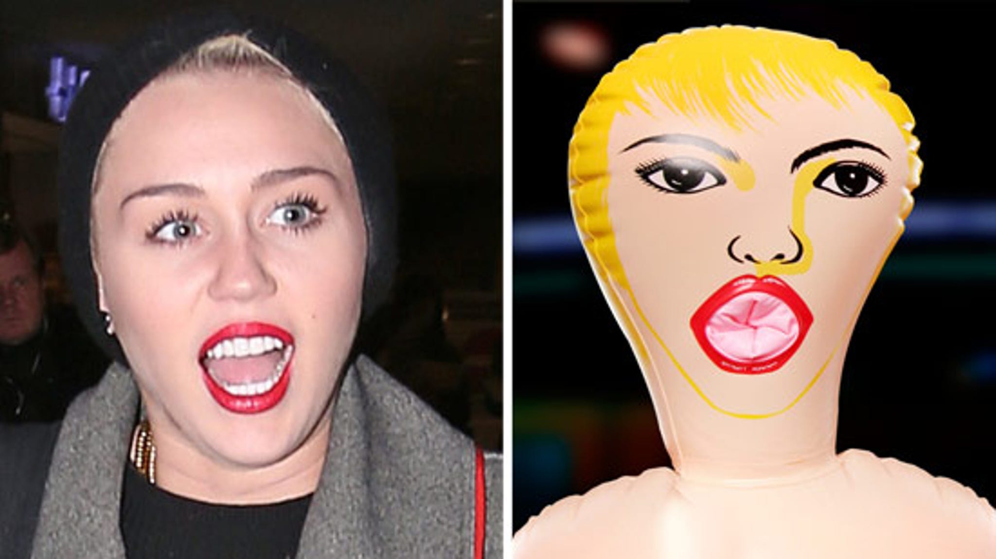 Miley cyrus inflatable doll