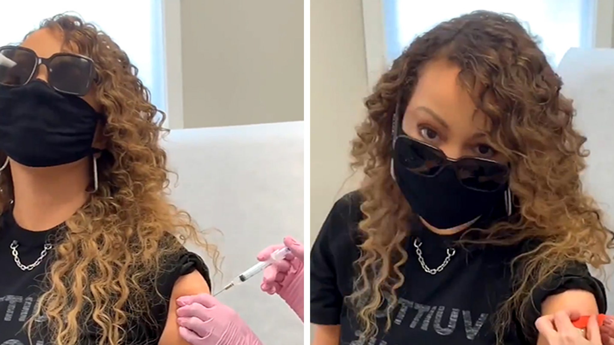 Mariah Carey hits high mark as she gets COVID vaccination