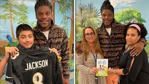 Lamar Jackson Gifts Jerseys, Books To Kids At His Old FL Elementary School