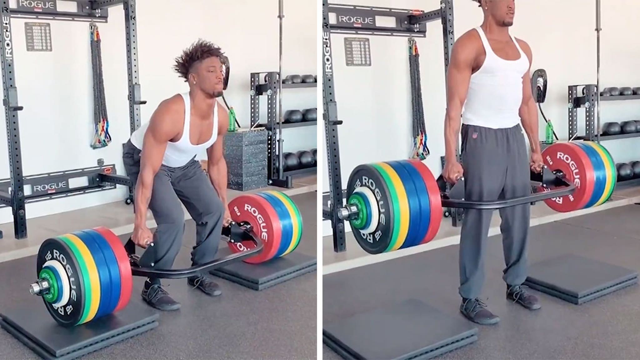 NFL Star Michael Thomas Deadlifts 530 Lbs 