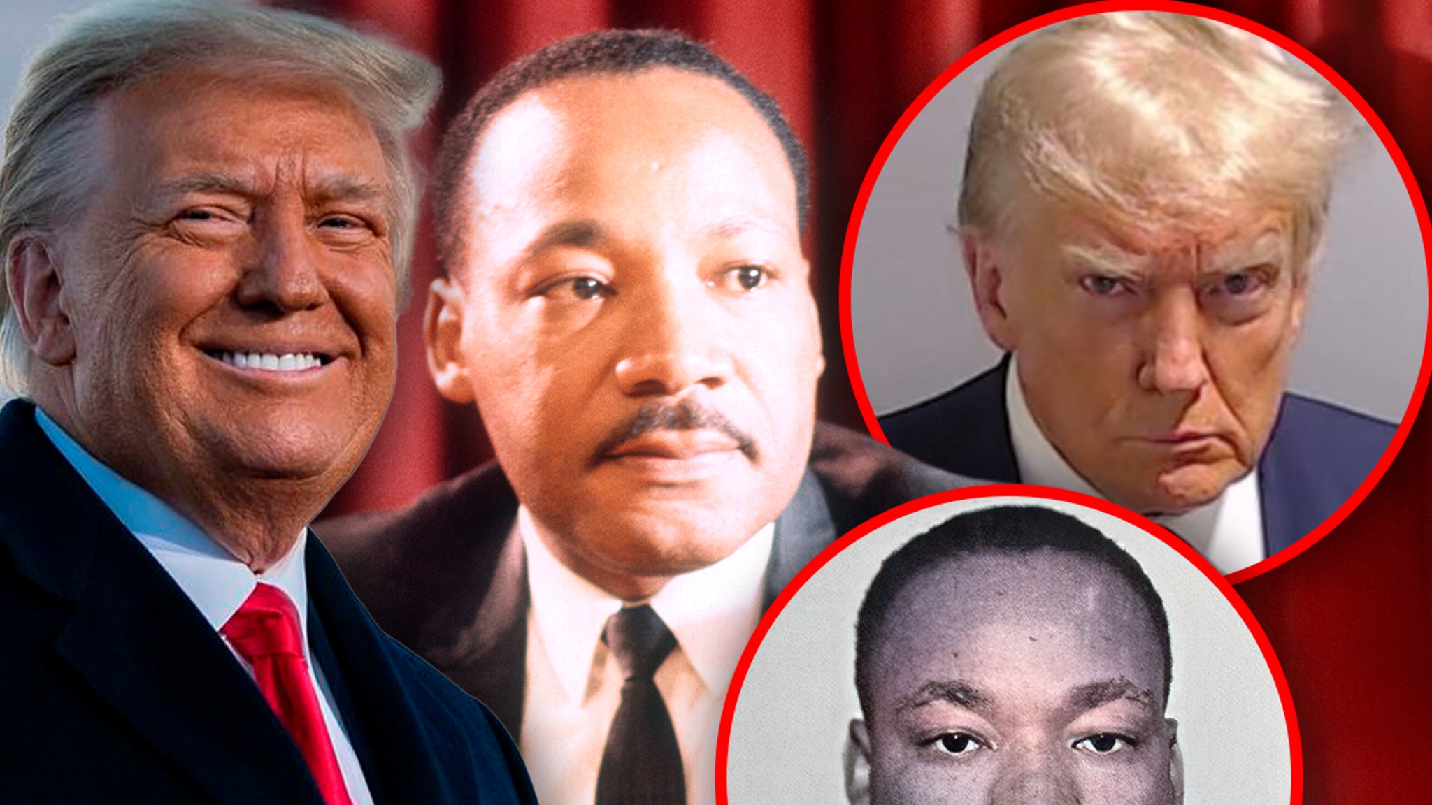 Trump’s Mugshot Compared to MLK on March on Washington’s 60th Anniversary