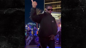 Usher Keeps Roller-Skating at Vegas After-Party Following Halftime Show