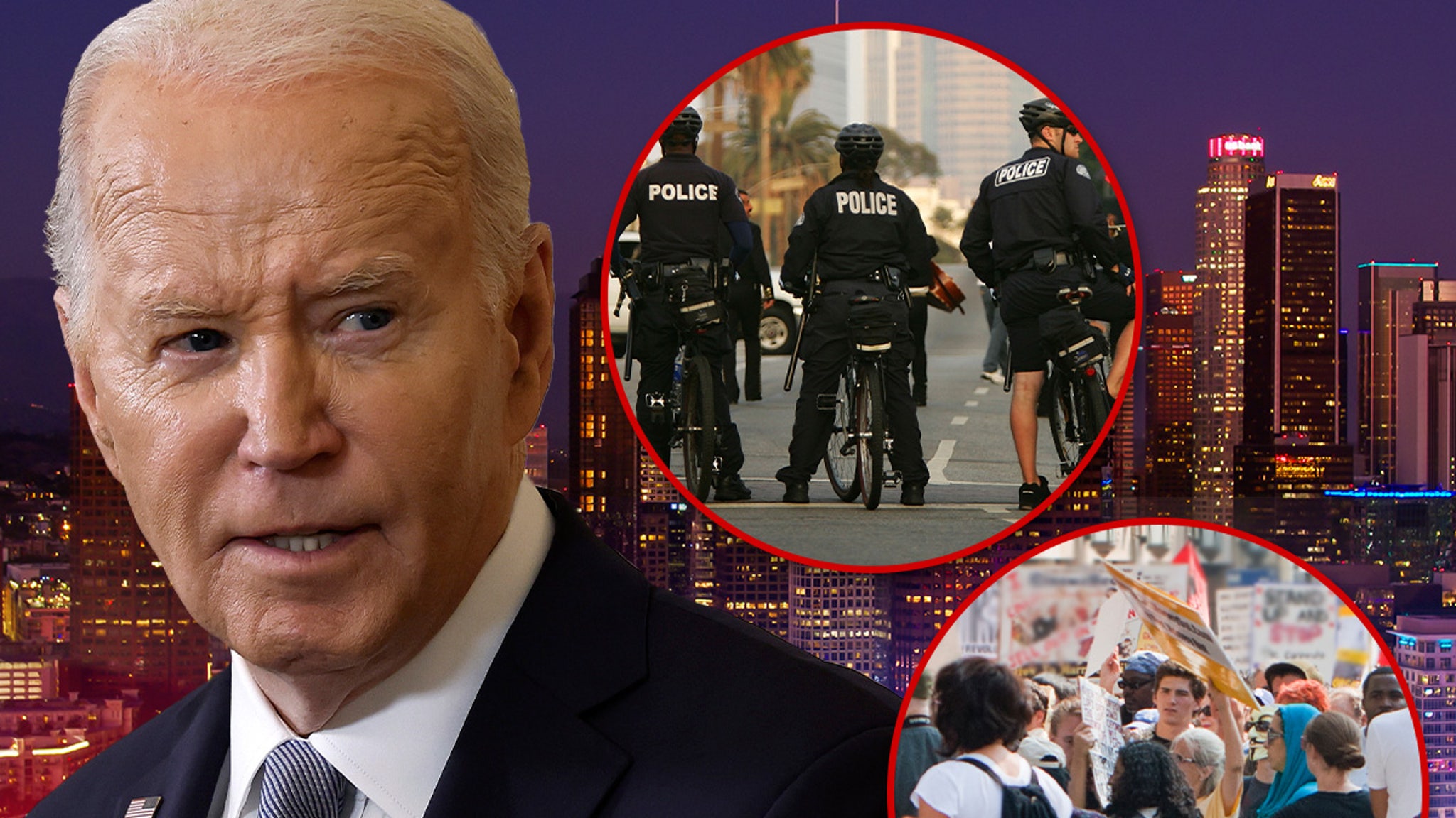 Les manifestations de collecte de fonds de Joe Biden sous un œil vigilant, selon les forces de l’ordre