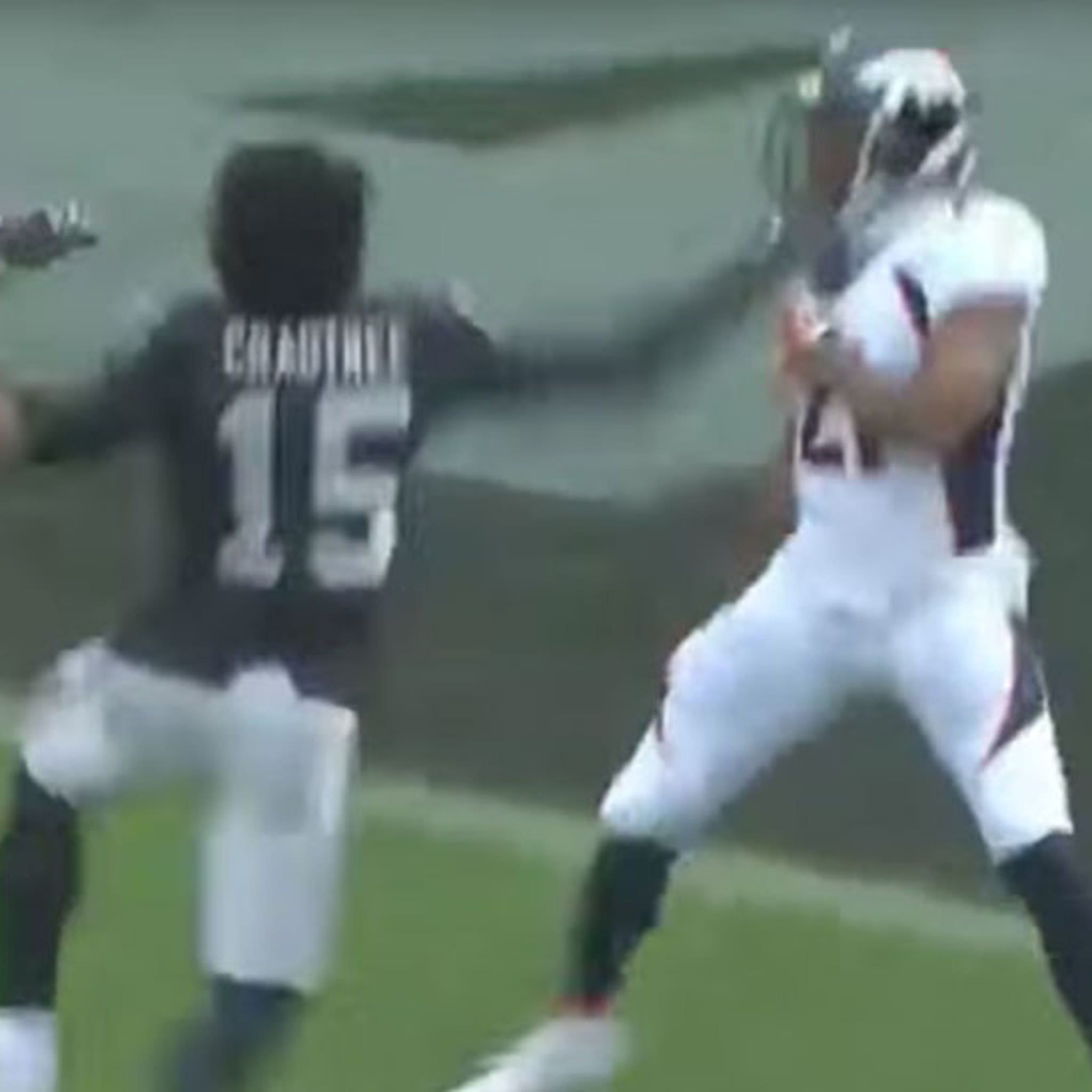 Fight Breaks Out in Raiders-Broncos Game Between Crabtree and Talib