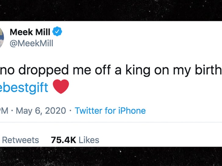 Meek Mill, Milan Harris Welcome Baby on His Birthday