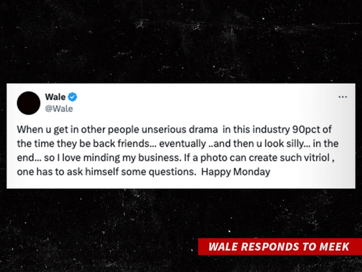 wale responds to meek twitter