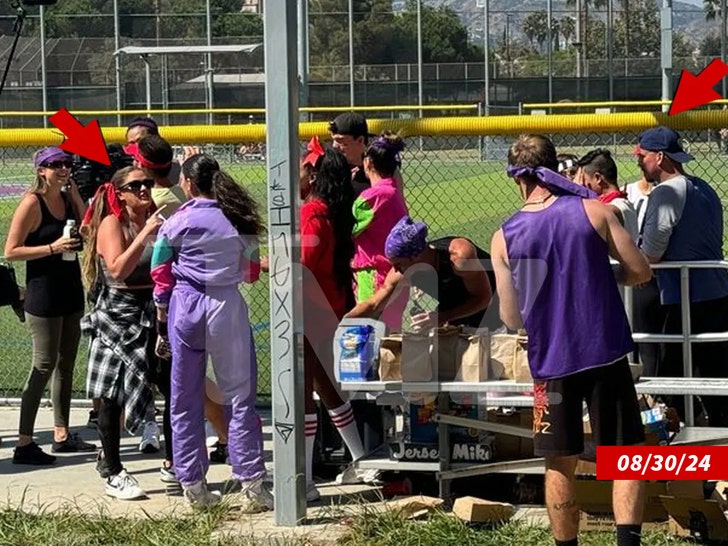 Jax Taylor y Britney Cartwright en el set