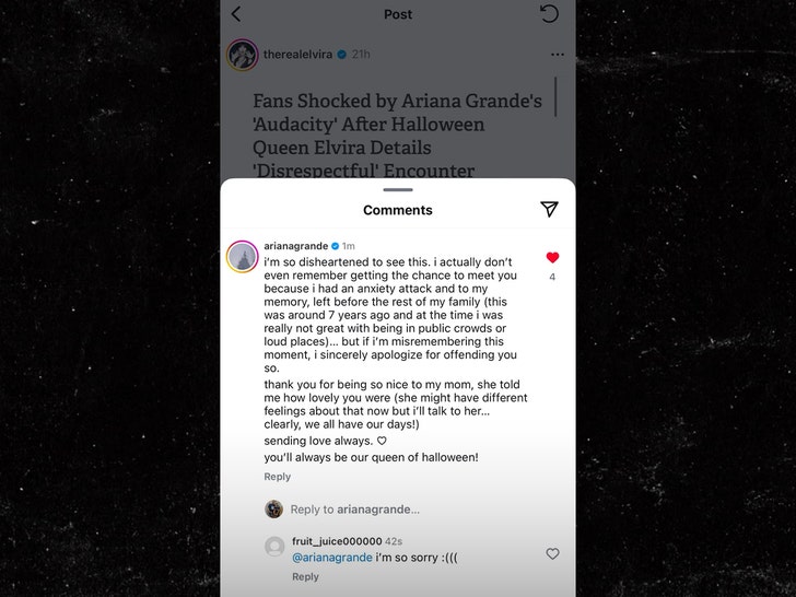 elvira en ariana grande insta 1