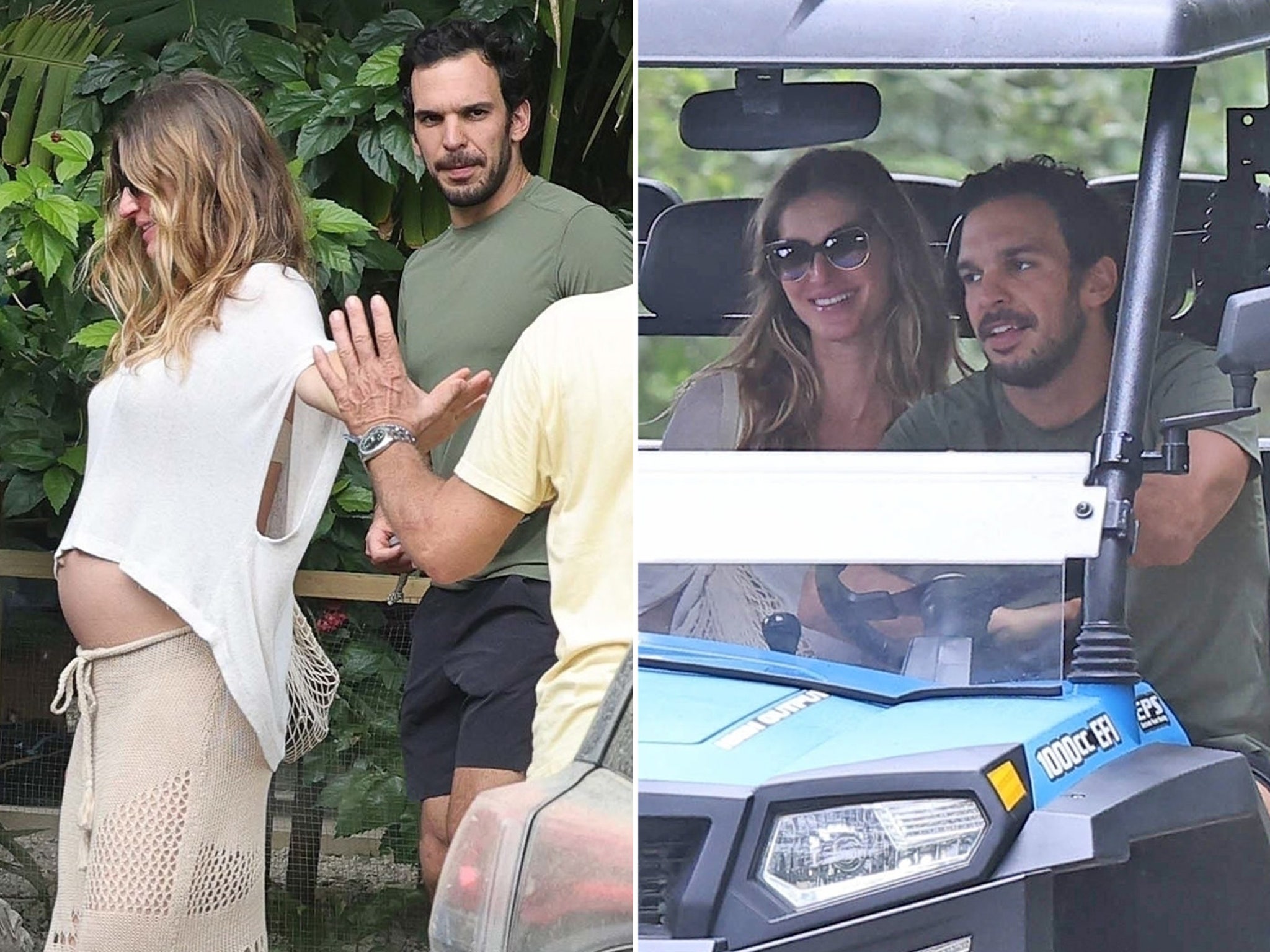 Pregnant Gisele Bündchen In Costa Rica With BF Joaquim Valente & Her Kids