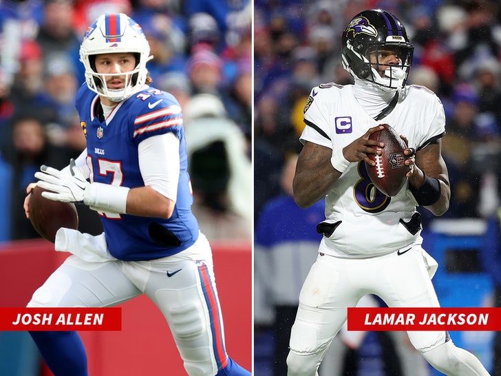 Josh Allen Lamar Jackson Sub Getty Split