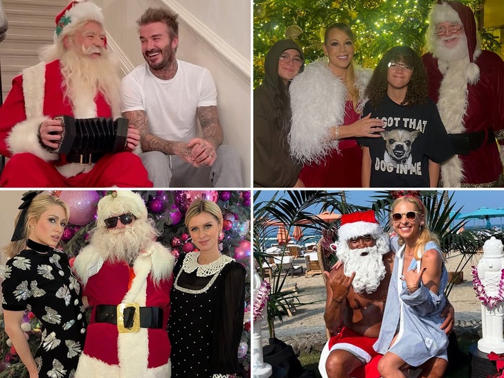 Stars With Santa Claus -- Ho Ho Ho!