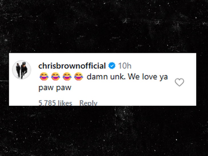 chris brown comment