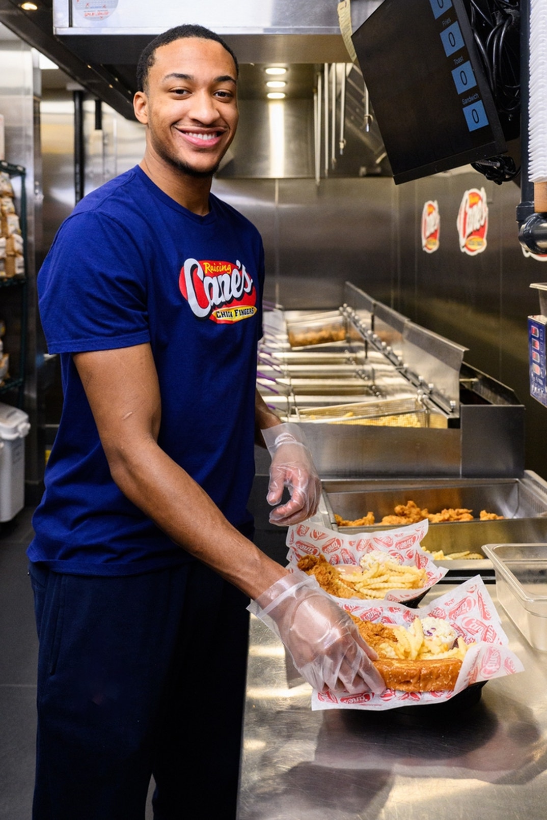 Charlie May and Nimari Burnett at Raising Cane’s in Ann Arbor, Michigan 4